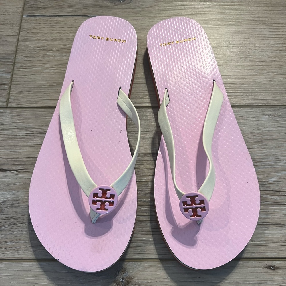 Tory Burch Minnie Style Flip Flops, Size 8